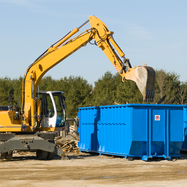 what happens if the residential dumpster is damaged or stolen during rental in Minnehaha